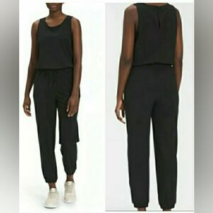 The North Face Black Never Stop Wearing Jumpsuit with Elastic Waist